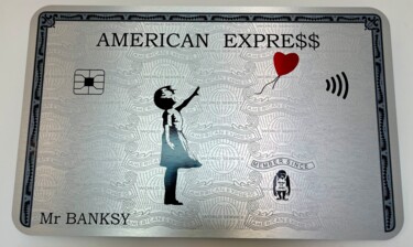 Картина под названием "AMEX BANKSY Medium" - N Nathan, Подлинное произведение искусства, Цифровая живопись