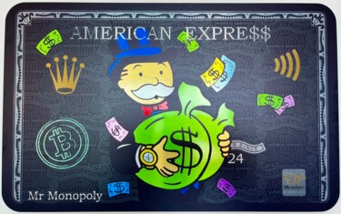 Картина под названием "Amex Mr Monopoly" - N Nathan, Подлинное произведение искусства, Цифровая живопись