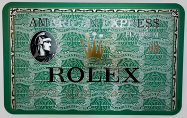 Pintura titulada "Amex Original ROLEX" por N Nathan, Obra de arte original, Pintura Digital