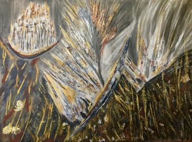 Peinture intitulée "Impulsion" par Nacéra Oussad, Œuvre d'art originale, Acrylique Monté sur Châssis en bois
