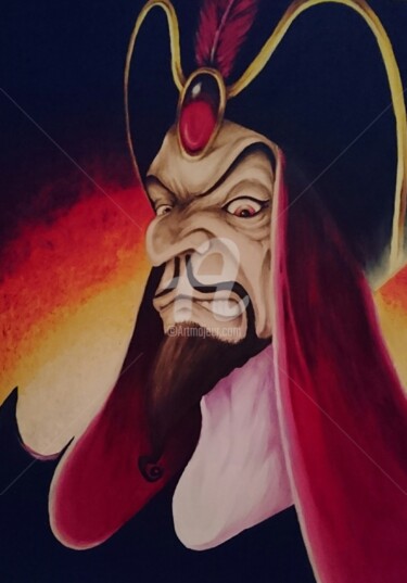 Painting titled "Jafar" by Nienke Stronks, Original Artwork, Acrylic