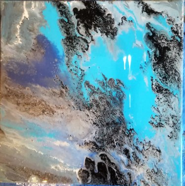 Painting titled "ciel" by Nadine Warnet-Ponsart, Original Artwork, Acrylic