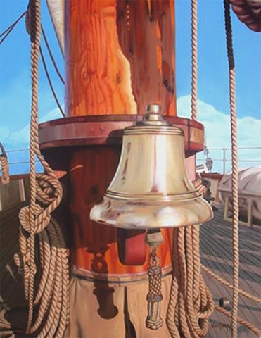 Painting titled "The Bell" by Naagaraj, Original Artwork