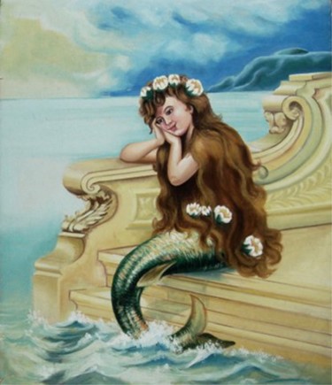 Painting titled "Mermaid" by Naagaraj, Original Artwork