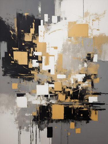 Digital Arts titled "Abstract Expression…" by Nabil Zeineddine, Original Artwork, Digital Painting