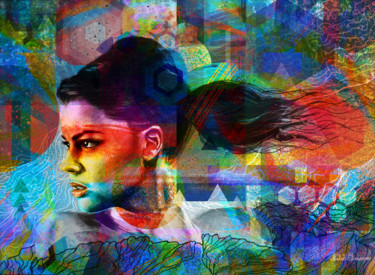 Arts numériques intitulée "woman" par Nabil El Masni, Œuvre d'art originale, Peinture numérique