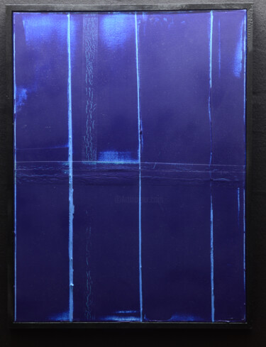 Peinture intitulée "Ligne avec et sans…" par Nacer Mehal, Œuvre d'art originale, Acrylique Monté sur Panneau de bois
