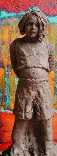 Sculpture intitulée "Emma" par Kainou, Œuvre d'art originale, Terre cuite