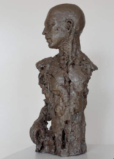Sculpture intitulée "Adam 2.0" par Kainou, Œuvre d'art originale, Terre cuite
