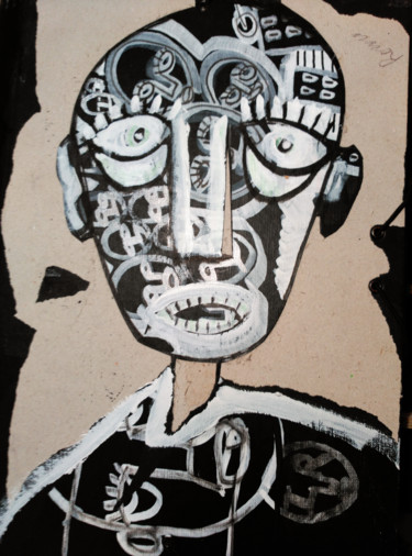 Pintura intitulada "Apuntes sobre rostr…" por Nacho Martínez, Obras de arte originais
