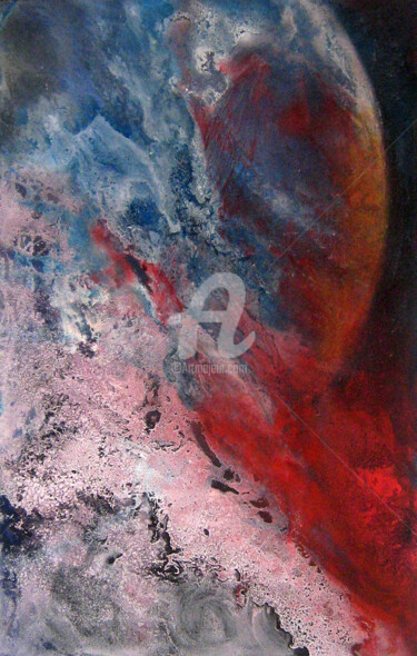 Malerei mit dem Titel "Geburt" von Nacka, Original-Kunstwerk, Acryl