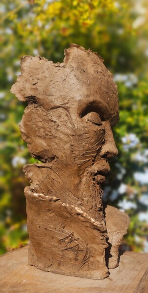 "G. Khan" başlıklı Heykel Nad tarafından, Orijinal sanat, Terracotta
