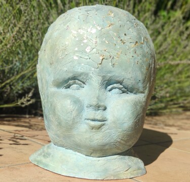 Sculpture intitulée "Baby B." par Nad, Œuvre d'art originale, Terre cuite