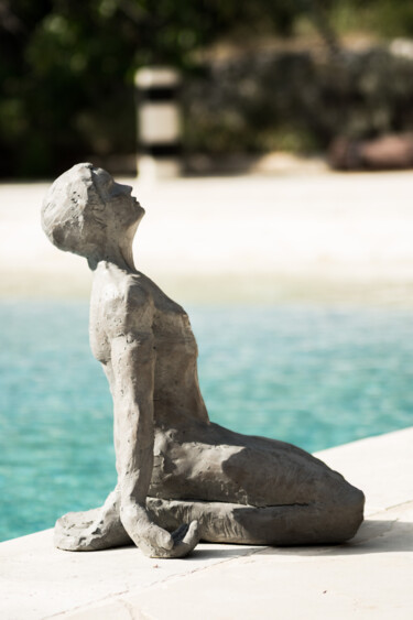 Skulptur mit dem Titel "Why" von Nad, Original-Kunstwerk, Terra cotta