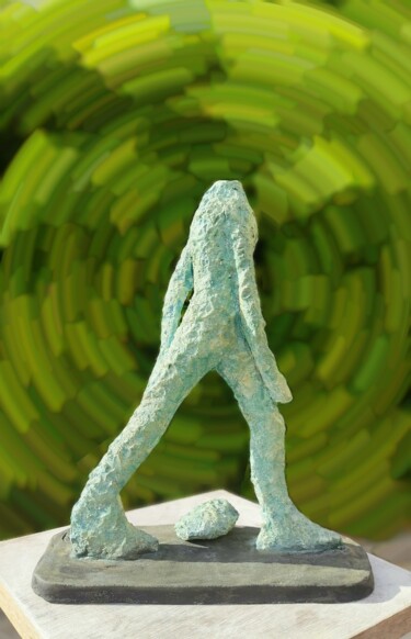 Sculpture titled "Lost something" by Nad, Original Artwork, Terra cotta