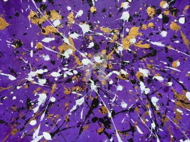 Peinture intitulée "purple sky" par Nada Ankh, Œuvre d'art originale, Acrylique