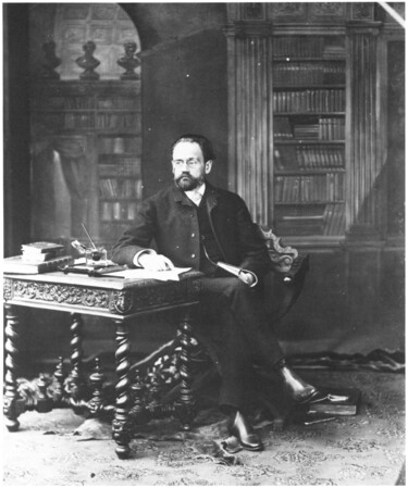 Fotografie getiteld "Émile Zola" door Nadar, Origineel Kunstwerk, Niet gemanipuleerde fotografie