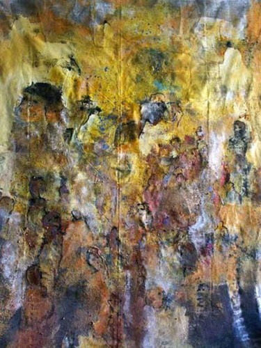 Peinture intitulée "Palestine" par Nadée, Œuvre d'art originale, Huile