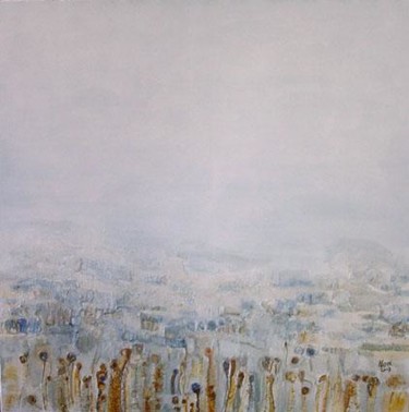 Peinture intitulée "La lande" par Nadée, Œuvre d'art originale