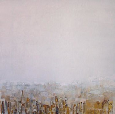Peinture intitulée "La ville dort" par Nadée, Œuvre d'art originale