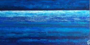 Painting titled "Rivage 3" by Nadège Dubreuil, Original Artwork, Acrylic