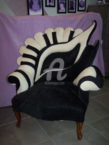 Design intitulée "fauteuil Hommage à…" par Nadege Frouin Brackez (NFB), Œuvre d'art originale