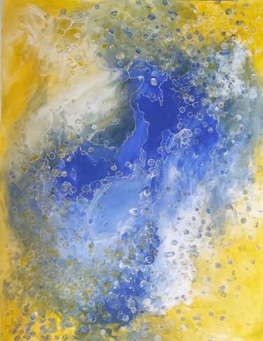 Painting titled "Marine Life" by Nadège Tissot (Ora), Original Artwork, Acrylic