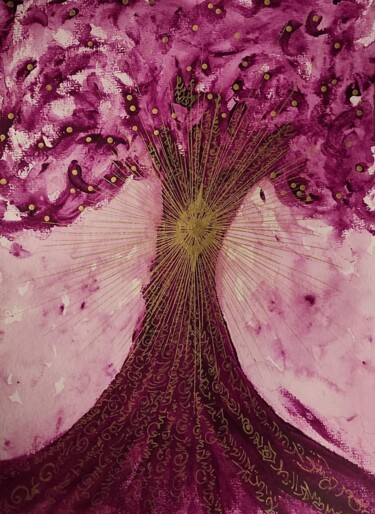 Peinture intitulée "Tree of Life 2" par Nadège Tissot (Ora), Œuvre d'art originale, Acrylique
