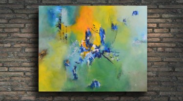 Painting titled "Eclat de fraîcheur" by Nadège Aelewaters, Original Artwork, Acrylic