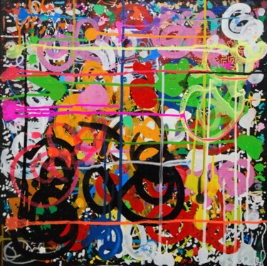 Peinture intitulée "Palette 2019" par Nadel, Œuvre d'art originale, Acrylique