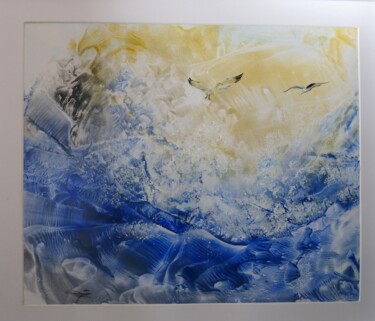 Peinture intitulée "Belle mélodie mer" par Nadette Tournier, Œuvre d'art originale, Acrylique Monté sur Châssis en bois