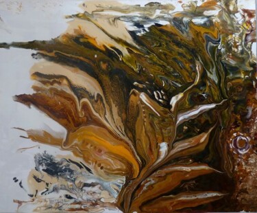 Peinture intitulée "Mystère de la nature" par Nadette Tournier, Œuvre d'art originale, Acrylique Monté sur Châssis en bois