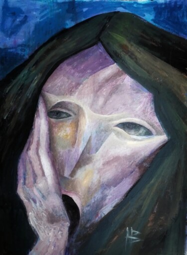 Malerei mit dem Titel "SONG. Existential p…" von Nadezda Baruns, Original-Kunstwerk, Acryl