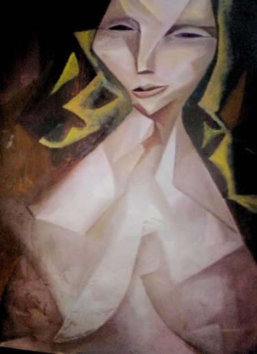 Peinture intitulée "Morning nude." par Nadezda Baruns, Œuvre d'art originale, Huile