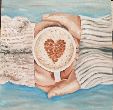 Peinture intitulée ""Обнимаю руками, ру…" par Nadezhda Brinke, Œuvre d'art originale, Huile