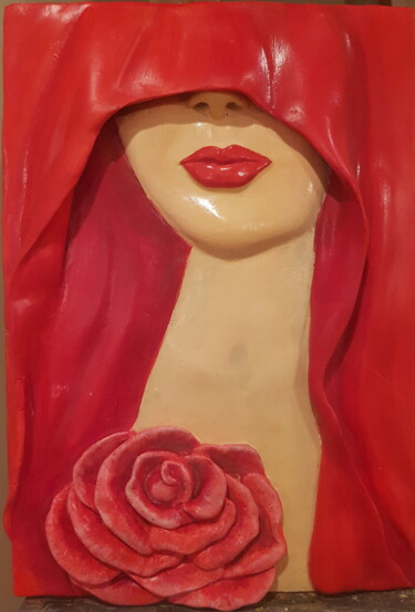 Картина под названием ""Lady love"" - Nadezhda Brinke, Подлинное произведение искусства, Гипс