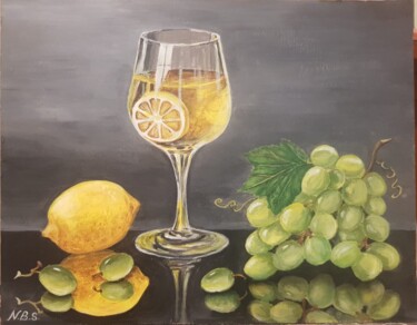 Картина под названием "Виноград" - Nadezhda Brinke, Подлинное произведение искусства, Акрил