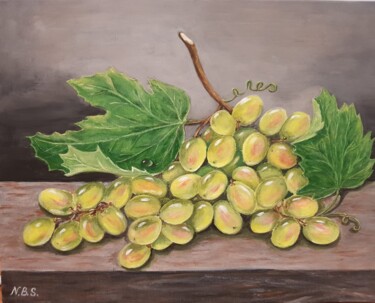 Картина под названием "Гроздь винограда" - Nadezhda Brinke, Подлинное произведение искусства, Акрил