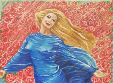 "Миллион алых роз" Картина под названием ""Миллион алых роз"" - Nadezhda Brinke, Подлинное произведение искусства, Акрил