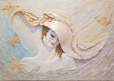 Картина под названием "Лёгкость весны" - Nadezhda Brinke, Подлинное произведение искусства, Гипс