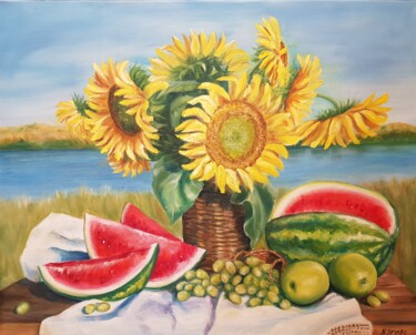 Картина под названием ""Сладкое лето"" - Nadezhda Brinke, Подлинное произведение искусства, Масло