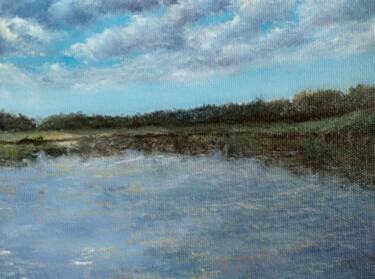 Картина под названием "Озеро Канонерское" - Nadezhda Gellmundova, Подлинное произведение искусства, Масло Установлен на Друг…