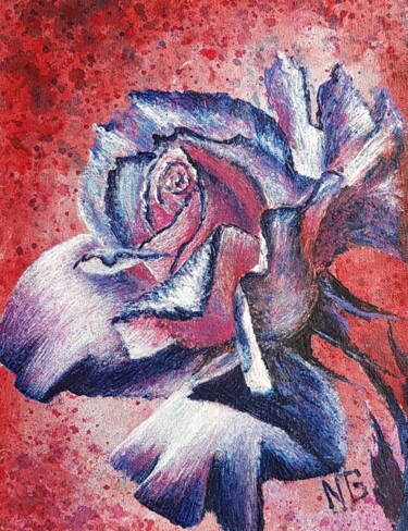 Картина под названием "Розавамп" - Надежда Потехина, Подлинное произведение искусства, Акрил