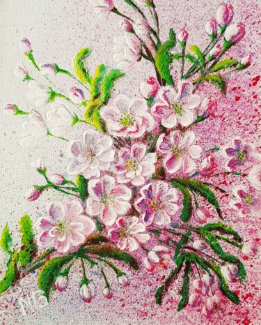 Painting titled "Весна" by Nadezhda Potekhina, Original Artwork, Acrylic
