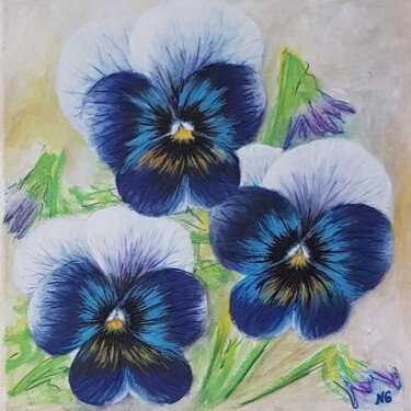 Painting titled "Blue1" by Nadezhda Potekhina, Original Artwork, Acrylic
