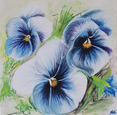 Painting titled "Blue2" by Nadezhda Potekhina, Original Artwork, Acrylic