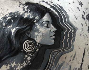 Картина под названием "INFINITY-BEAUTIFUL…" - Nadezhda Zueva, Подлинное произведение искусства, Акрил Установлен на Деревянн…