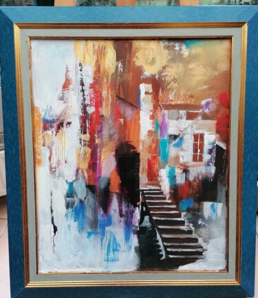 Pittura intitolato "escalier" da Nadia Barsky, Opera d'arte originale, Acrilico