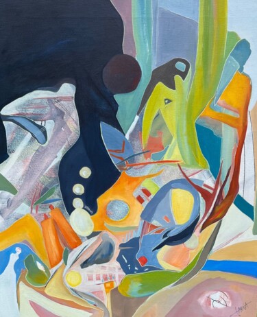 Malerei mit dem Titel "Illusion" von Nadia Laine, Original-Kunstwerk, Öl
