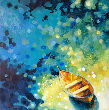 Картина под названием "Freckle" - Nadia Lysakowska, Подлинное произведение искусства, Акрил Установлен на Деревянная рама дл…
